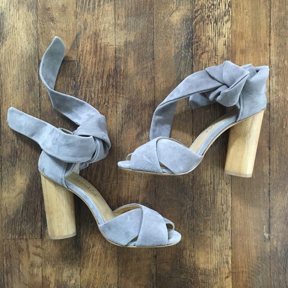 Splendid Johnson Gray Block Heel Sandals - Picture 3 of 7